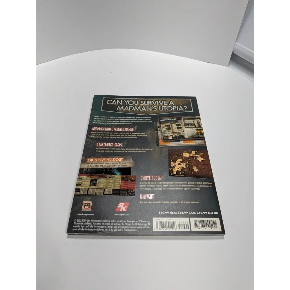 BIOSHOCK Official Strategy Guide WITH‎ POSTER By Brady Games